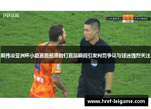 戴伟浚亚洲杯小组赛面部遭鞋钉直踹瞬间引发判罚争议与球迷强烈关注
